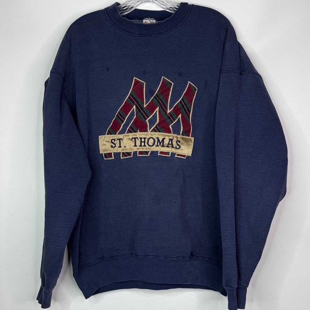 Vintage FOTL St. Thomas Navy Blue Crewneck Sweatshirt Size XL